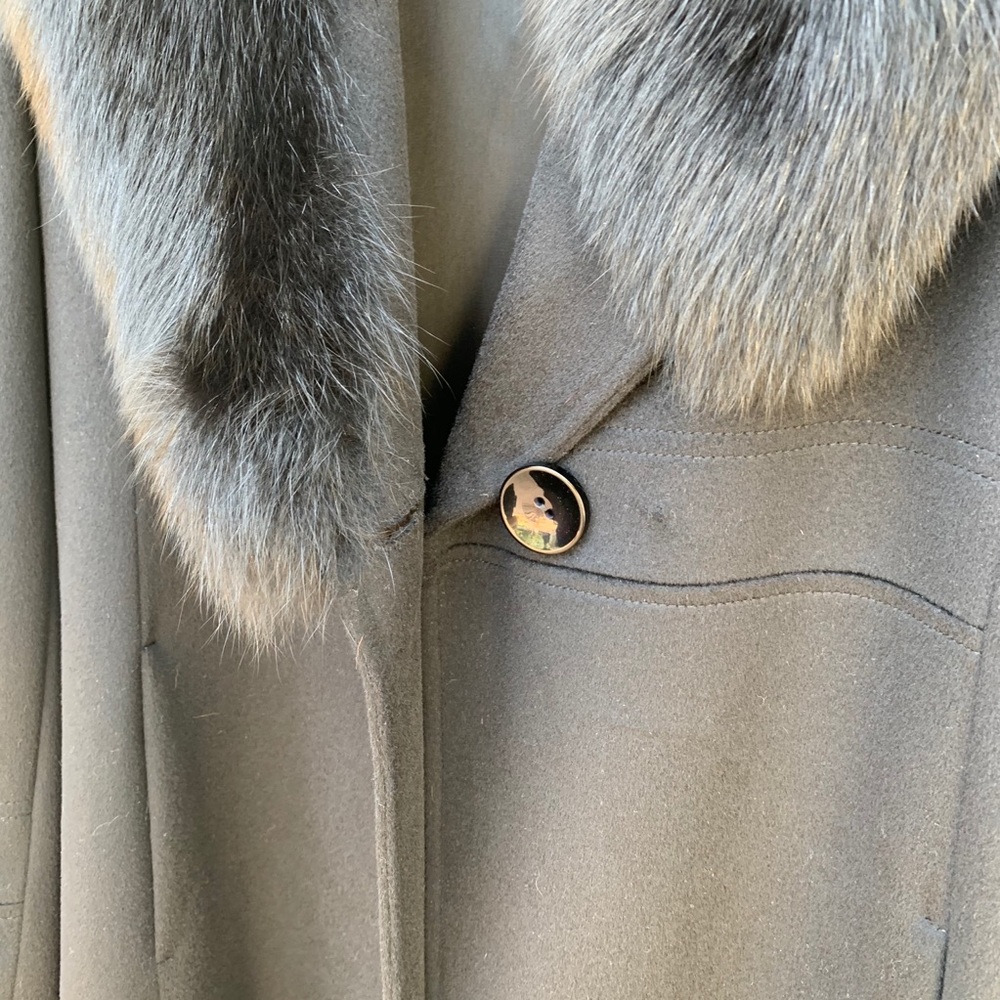 Dominic Bellissimo Fine Wool & Fox Collar Coat - Picture 8 of 14